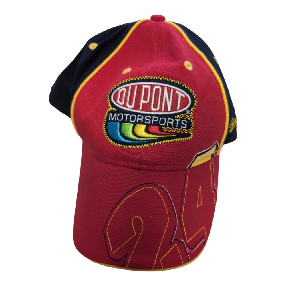 DuPont Motorsports#24 Jeff Gordon Hat red blue yellow baseball cap unisex women'